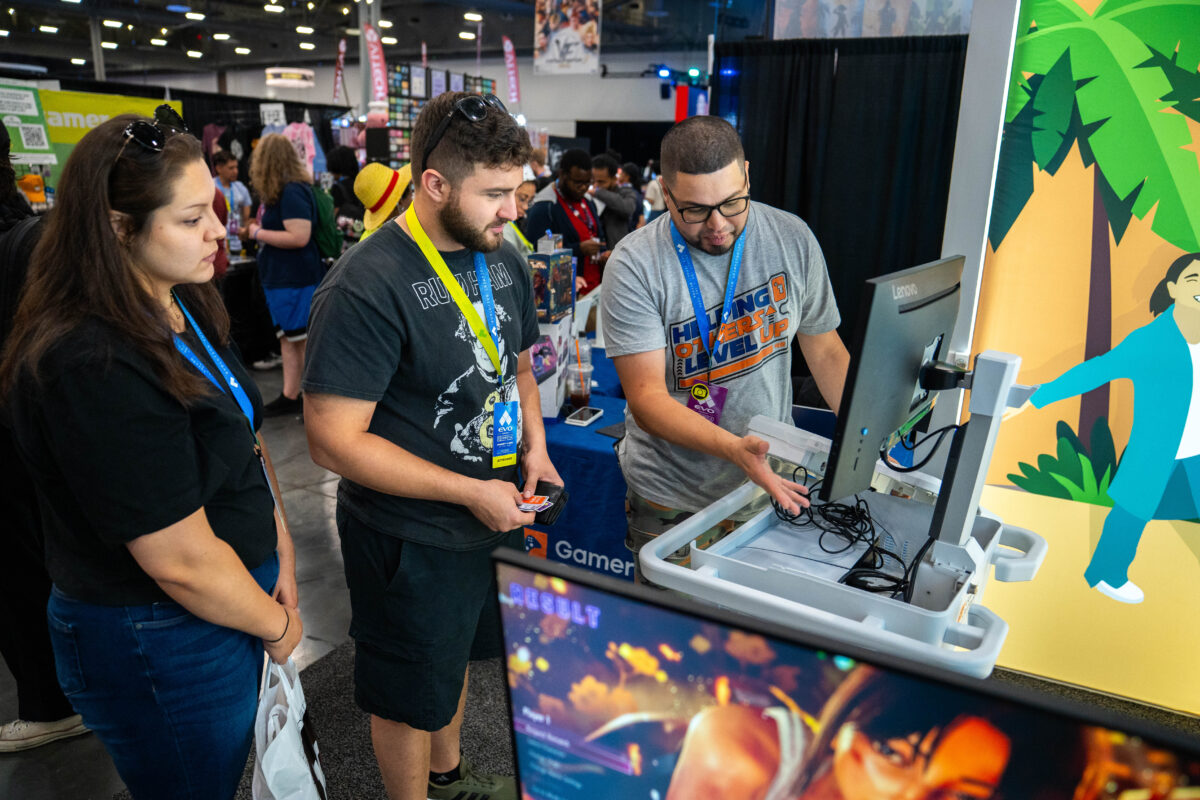 Gamers Outreach - video game industry charity attends EVO event.